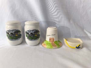 Lake Vermillion Loons and Lighthouse and Boat Salt and Pepper Shakers-2 sets