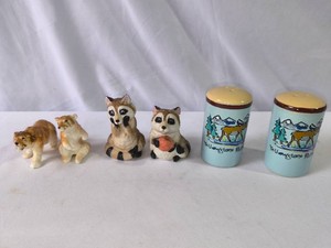 Bears,Raccoons and Yellowstone Salt and Pepper Shakers-3 Sets