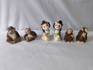 Orangutans and Top Hat Monkey Salt and Pepper Shakers-3 Sets