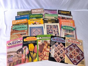 Crafting books-Doilies-Crocheting and Quilting-lot of 22
