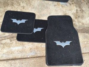 Set of 3 Car Floormats-Featuring Batman Logo