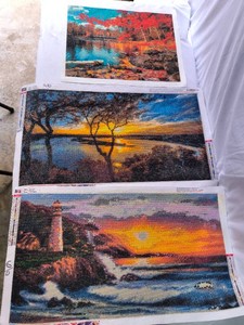 Diamond Paintings-lot of 3-Scenery