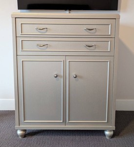 Dresser Cabinet - Custom Metallic Painted Storage Cabinet