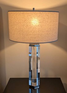 Table Lamp - Restoration Hardware Crystal Hexagon Column