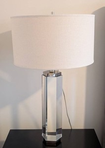 Table Lamp - Restoration Hardware Crystal Hexagon Column
