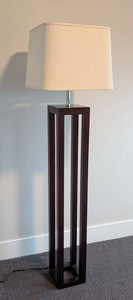 Floor Lamp - Dark Bronze Open-Frame Design
