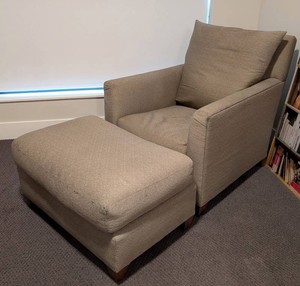 Armchair & Ottoman - Kisabeth Furniture Upholstered Seating Set