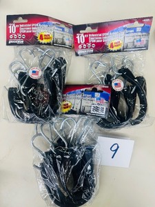 TARP STRAP LOT - (3) New 4-packs 10 in - ERICKSON