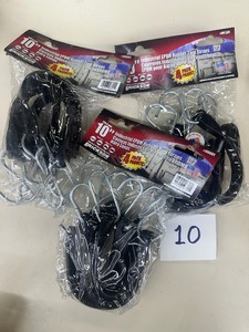 TARP STRAP LOT - (3) New 4-packs 10 in - ERICKSON