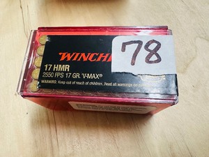 Winchester 17 HMR - 17 gr - 2550 fps - V-MAX