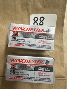 2 Boxes Winchester .22 WIN MAG