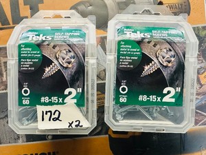 2 PKGS - SELF TAPPING SCREWS - #8-15 - 2 in