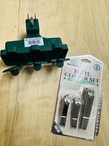 TRIPLE OUTLET ADAPTER  NAIL CLIPPER SET