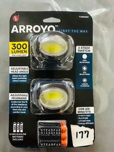 LED HEADLAMP - 2-pack - w batteries (new)