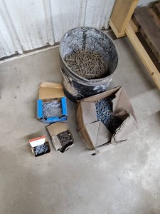 16d nails, casing nails, concrete nails and screws