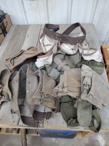 Lot of construction tool belt and pouches