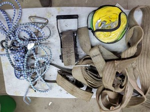 Rope and rope anchor, straps and small yanktow strap