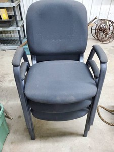 3 stackable heavy duty chairs