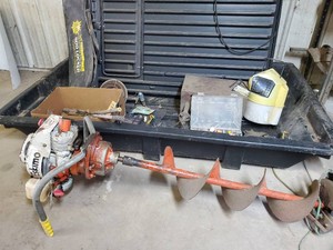 Ice fishing lot