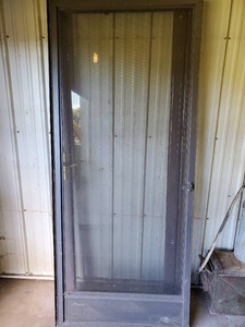 Storm door approx 34 widescreen doorscreen door guardrolls of aluminum screen
