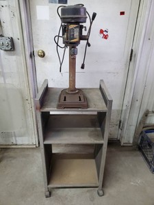 Small drill press and cart