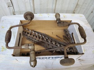 2 antique Drills