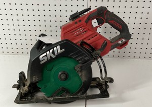 SKIL 40V 20Vx2 XP Circular Saw Kit Brushless 7 14in Rear Handle CR5429B-00 with 2 Batteries Used