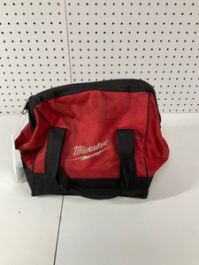 Milwaukee Tool Bag with Misc. Tools with Dewalt Angle Adapter