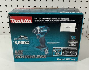 Makita Brushless Cordless Impact Driver XDT14Z 18V New in Box