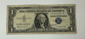 $1 Silver Certificate V89024111A Series 1957 B