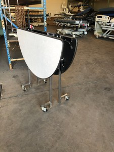 4 Round Rolling Folding Table