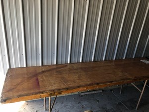 8' Wooden Folding Table
