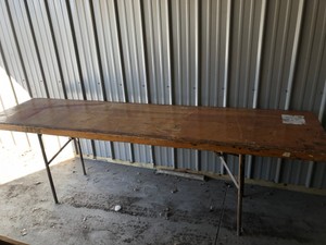 8' Wooden Folding Table