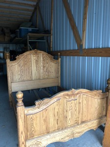 12694 - Wooden Queen Size Bed Frame