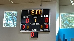 DAKTRONICS SCOREBOARD WITH SHOT CLOCK