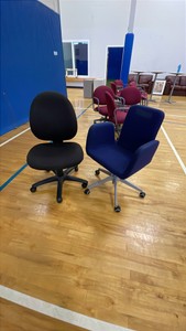 MISC HEIGHT ADJUSTABLE UPHOLSTERED OFFICE CHAIRS