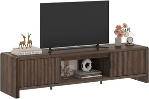 $190 FATORRI TV Stand 756555 in, Dark Walnut