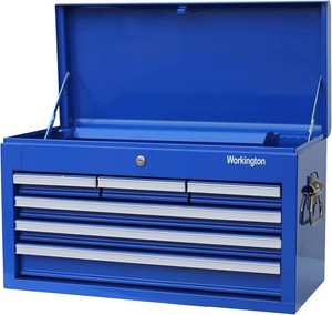 $230 Workington 26 6-Drawer Tool Chest, Blue