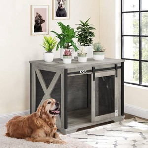 $235 GAOMON Dog Crate Furniture with Sliding Doors