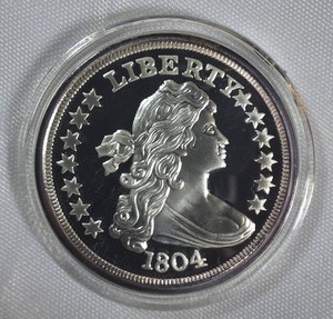 1804 Draped Bust Dollar Tribute Proof  Presentation Case