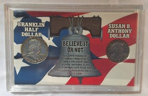 1963 Franklin Half Dollar 90% Silver & 1979 Susan B. Anthony Dollar  SSCA Set