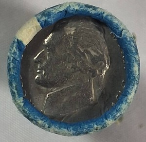 1985 Jefferson Nickels  Vintage Bank-Wrapped Roll  Barons Club Reno