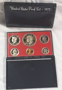 1977-S U.S. Mint Proof Set  6 Coins  Eisenhower Dollar