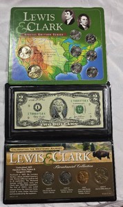 Lewis & Clark Bicentennial Coin & $2 Bill Collection  Sacagawea Dollars & Nickels