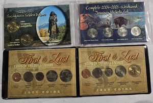 16-Coin U.S. Collector Lot  Sacagawea Dollars, Westward Journey & Millennium Sets