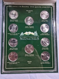 2013 America the Beautiful National Parks Quarter Collection  P & D  10 Coins
