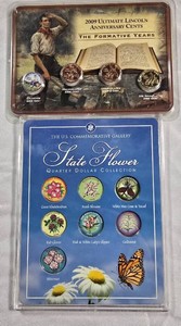 2009 Lincoln Formative Years Cents & State Flower Quarter Collection  24K Gold-Plated