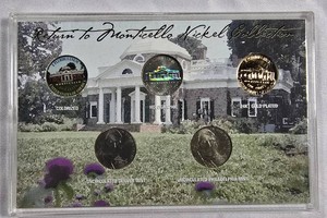 2006 Jefferson Nickel Collection  Colorized, Holographic & 24KT Gold-Plated