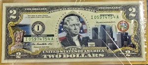 Minnesota Collectible $2 Bill  Series 2013  Colorized State Tribute
