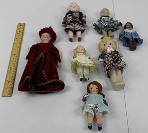 Assorted Character Dolls Mixed Lot - 7 Pieces